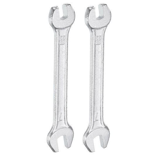 2pcs 5.5x7mm Double Open End Wrench 15° Offset Angle Wrenches (5.5mm x 7mm)