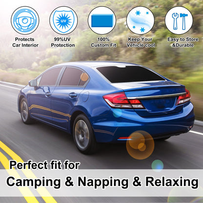 Window Shades for Honda Civic 2012 2013 2014 2015 6PCS Accessories Car Side Full Windows Windshield Sun Shade Sun UV Rays & Privacy Protection for Camping
