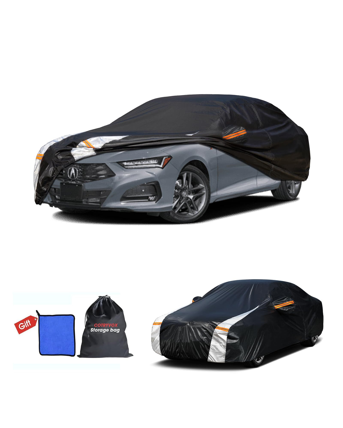 Multi Layer Car Cover Custom Fit for Acura TLX (Custom Fit Acura TLX / Sedan car cover)