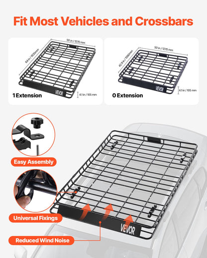 Roof Rack Basket (64x50in)