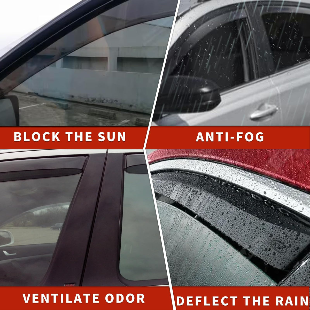 in Channel Rain Guards for 2021 2022 2023 2024 Nissan Rogue S