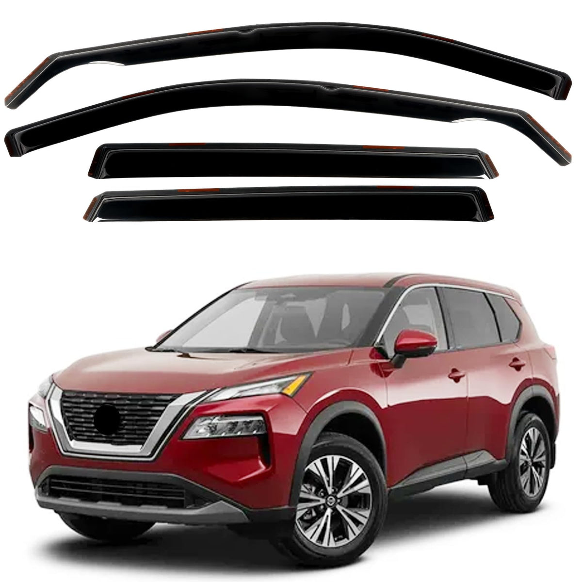 in Channel Rain Guards for 2021 2022 2023 2024 Nissan Rogue S