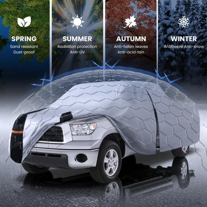 Multi Layer Toyota Tundra Truck Cover (White Truck Cover / W.Fit Toyota Tundra Regular Cab LB)