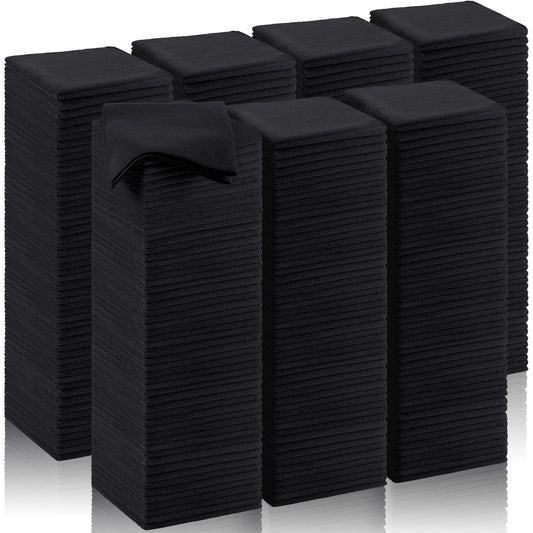 200 Pcs Microfiber Cleaning Cloth for Car (Black)