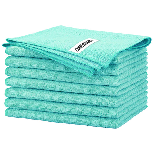 Turquoise Microfiber Cleaning Cloth (Turquoise / 8pk)