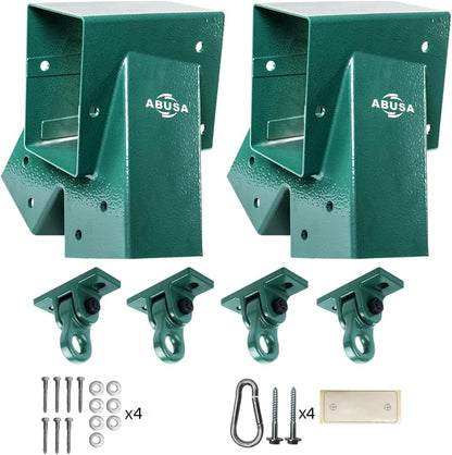Heavy Duty Swing Sets Brackets Including 2 Green A (Green)
