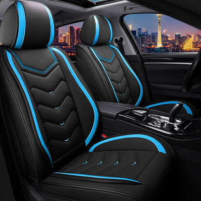 Car Seat Covers for Chrysler Pacifica 2004 (Black Blue / 2 Pcs Front)