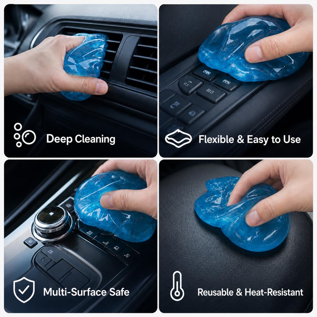 Car Cleaning Gel for Vents (Green)