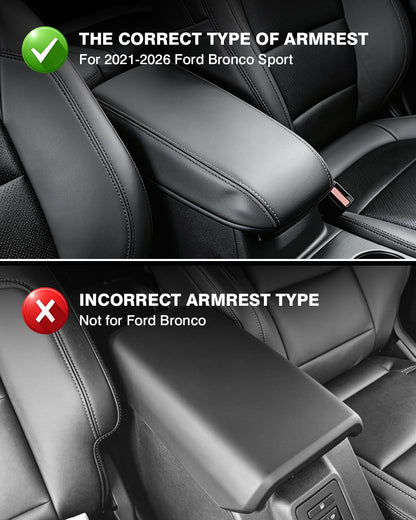 Center Console Cover for 2021 (3)Ford Bronco Sport 2021-2026)