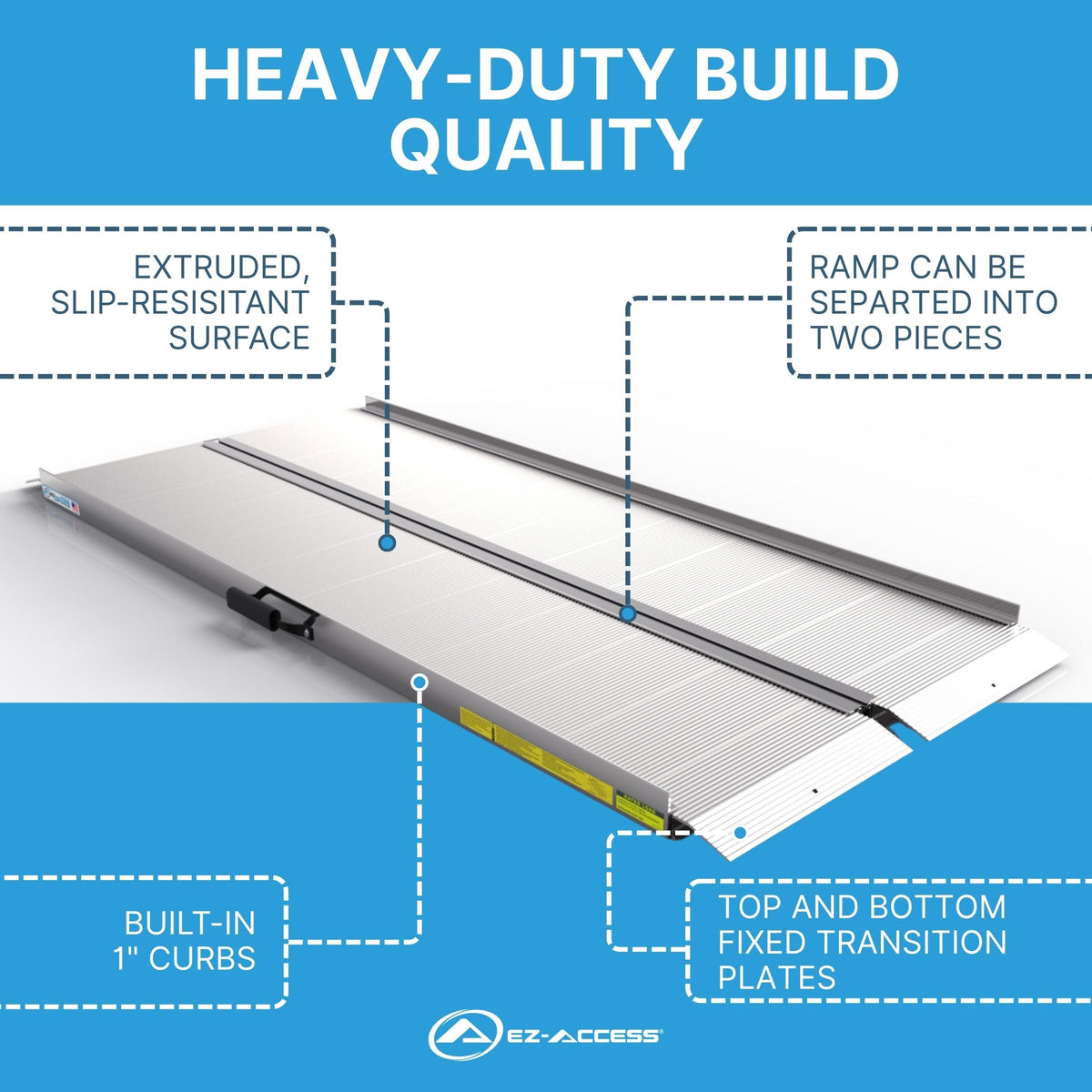 TRAVERSE Aluminum Singlefold Folding Ramp (6 Foot / Singlefold)