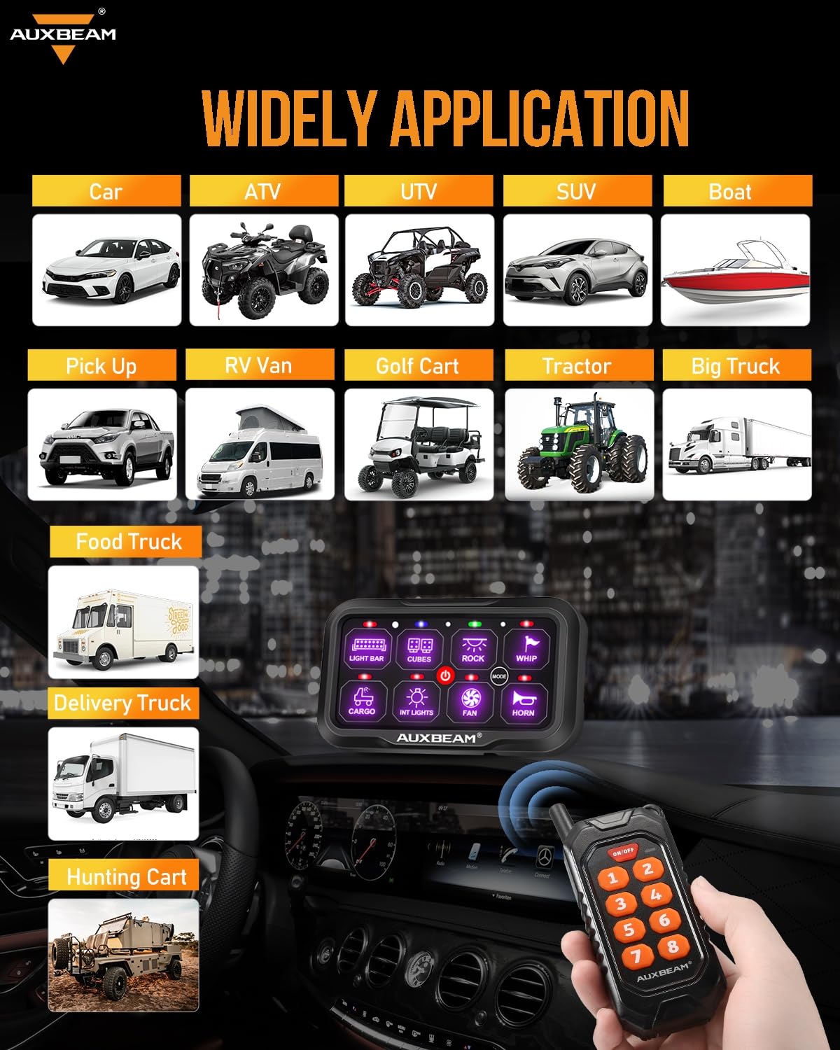 8 Gang Switch Panel RC (8 Gang Remote Panel)