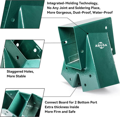 Heavy Duty Swing Sets Brackets Including 2 Green A (Green)