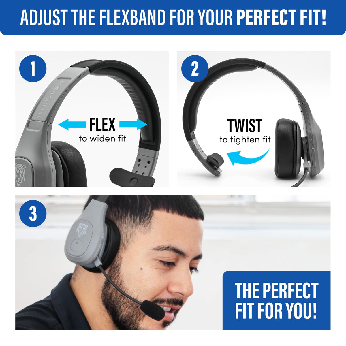 Storm Trucker Bluetooth Headset with Noise Cancelling Mic (Gray / Storm)