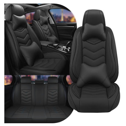 Car Seat Covers for Chrysler Pacifica 2004 (Pure Black / Full Set with Pillow)