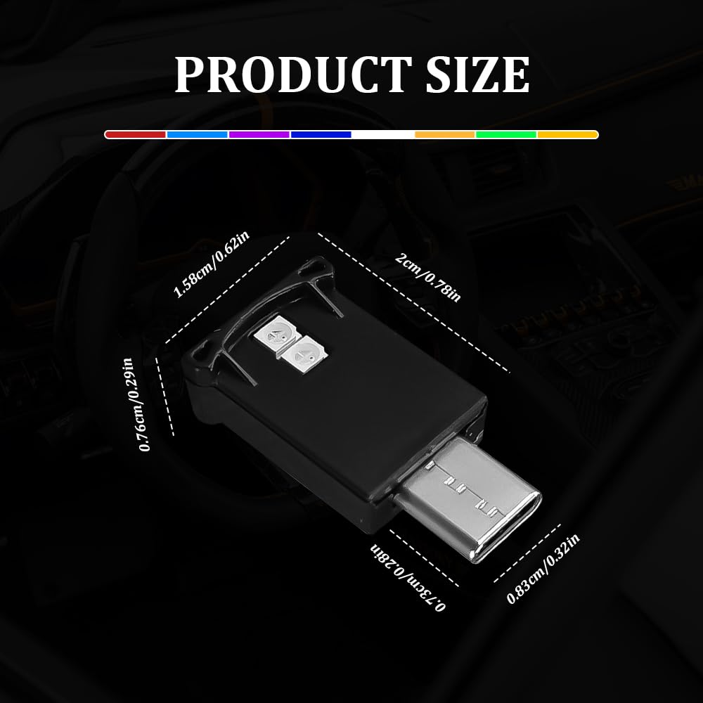 USB Type C LED Ambient Light (StyleA-1PCS)