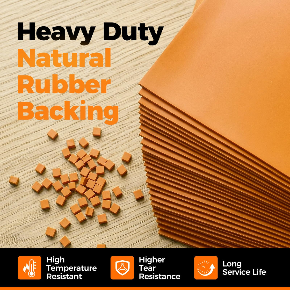 Heavy Duty Oil Spill Mat 64"X32" (Black / 64"L x 32"W x 0.25"Th)