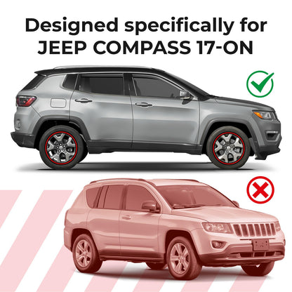 Window Deflectors Smoke Tinted In (For Compass 17-27)