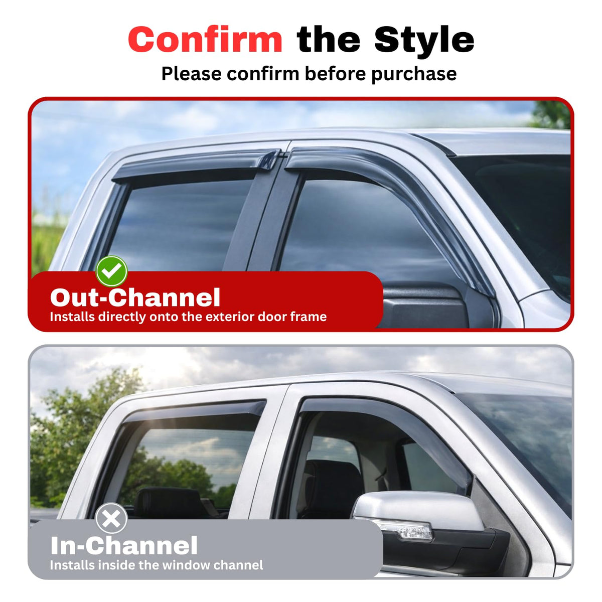 Rain Guards Window Visors for 2000 (2000-2005 Excursion)