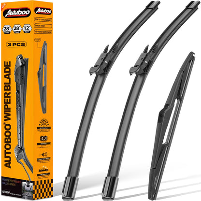 Windshield Wiper Blade Replacement for Ford Focus 2012 (28"+28"+12")