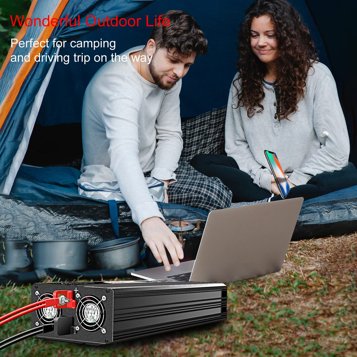 3000W Pure Sine Wave Inverter 24V DC to 120V AC Converter for Home (24V 3000W)