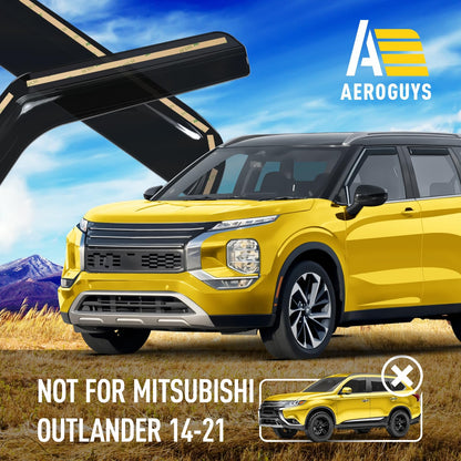 Extra Durable Window Deflectors in (For Mitsubishi Outlander 22-27)