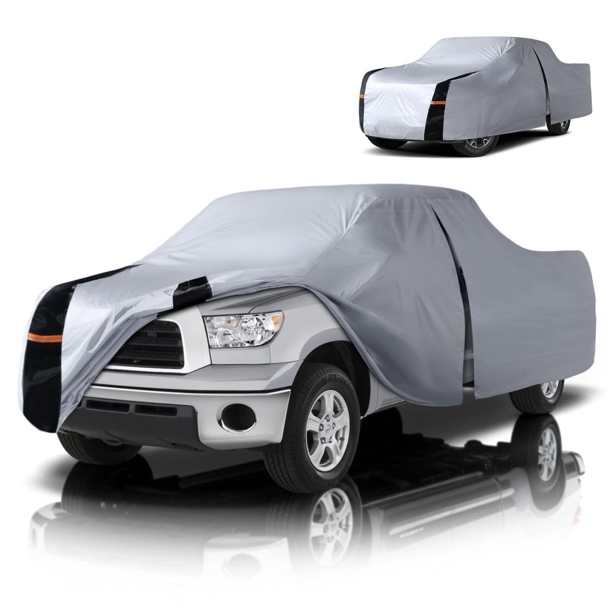 Multi Layer Toyota Tundra Truck Cover (White Truck Cover / W.Fit Toyota Tundra Regular Cab LB)