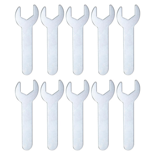 10pcs 14x70x1.5mm Small Single Open End Wrench Metric Wrenches (14x70x1.5mm)