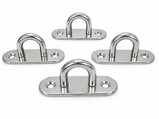 304 Stainless Steel U Hook Pad Eye Plates (M8 U Hook)