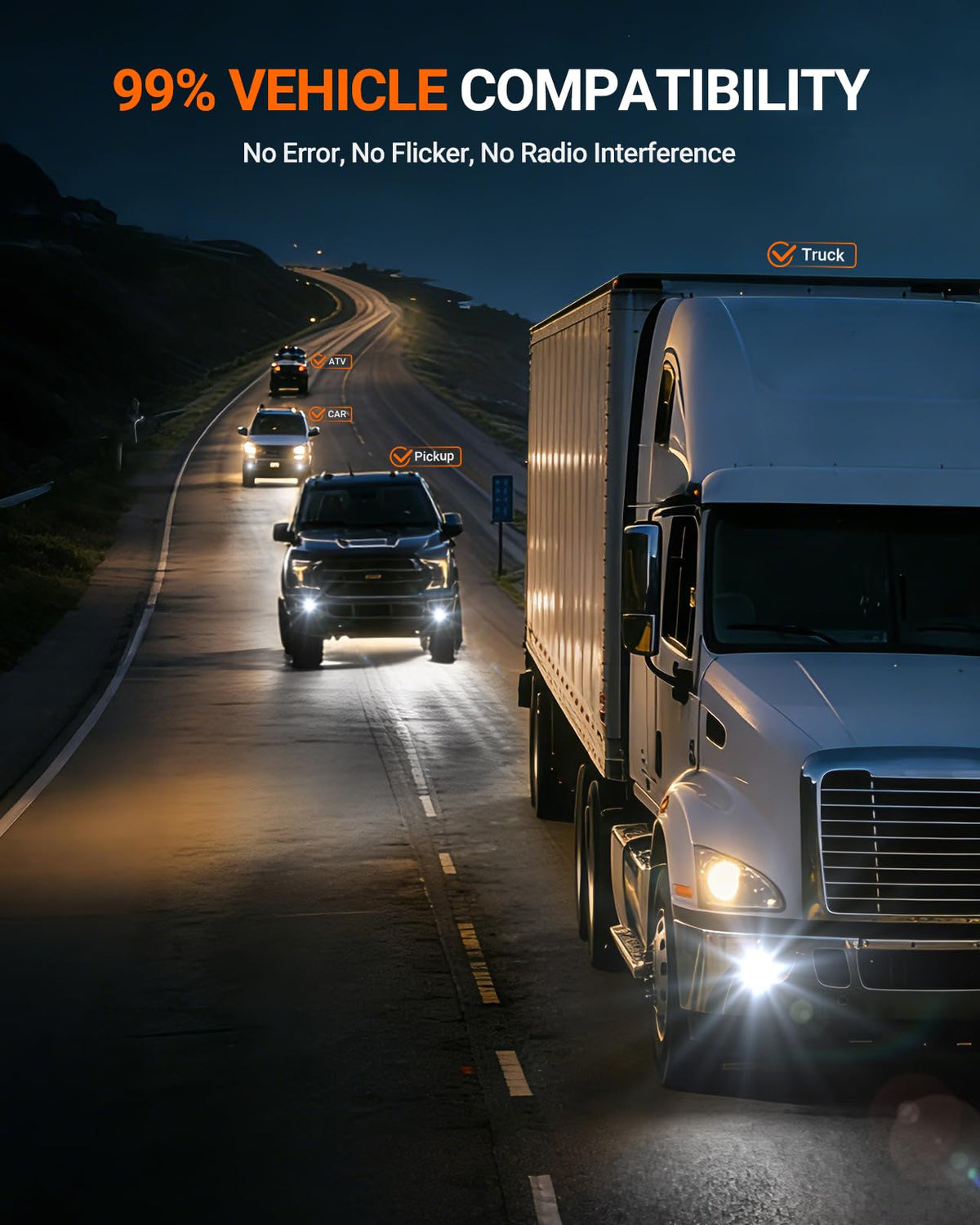 H4 Bulbs, 120,000LM 17X Brightness, 9003 HB2 H4 6500K Cool White 𝗟𝗘𝗗 Bulbs, IP68 Waterproof 80000Hrs Lifespan, No Flickering, 1 Mins Installation, Tail Light Assemblies, 2 Pack (White / H4)