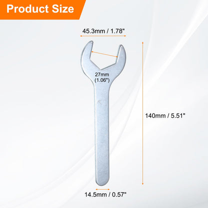 10pcs 27x140x2.6mm Small Single Open End Wrench Metric Wrenches (27x140x2.6mm)