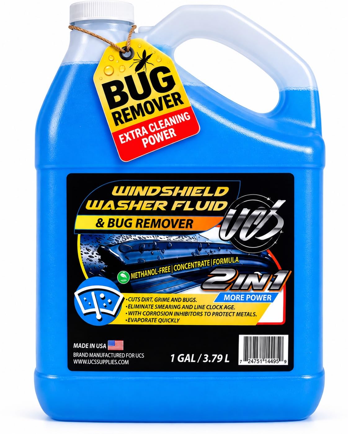 Windshield Washer Fluid 1 Gallon (Blue / 128 Fl Oz (Pack of 1))