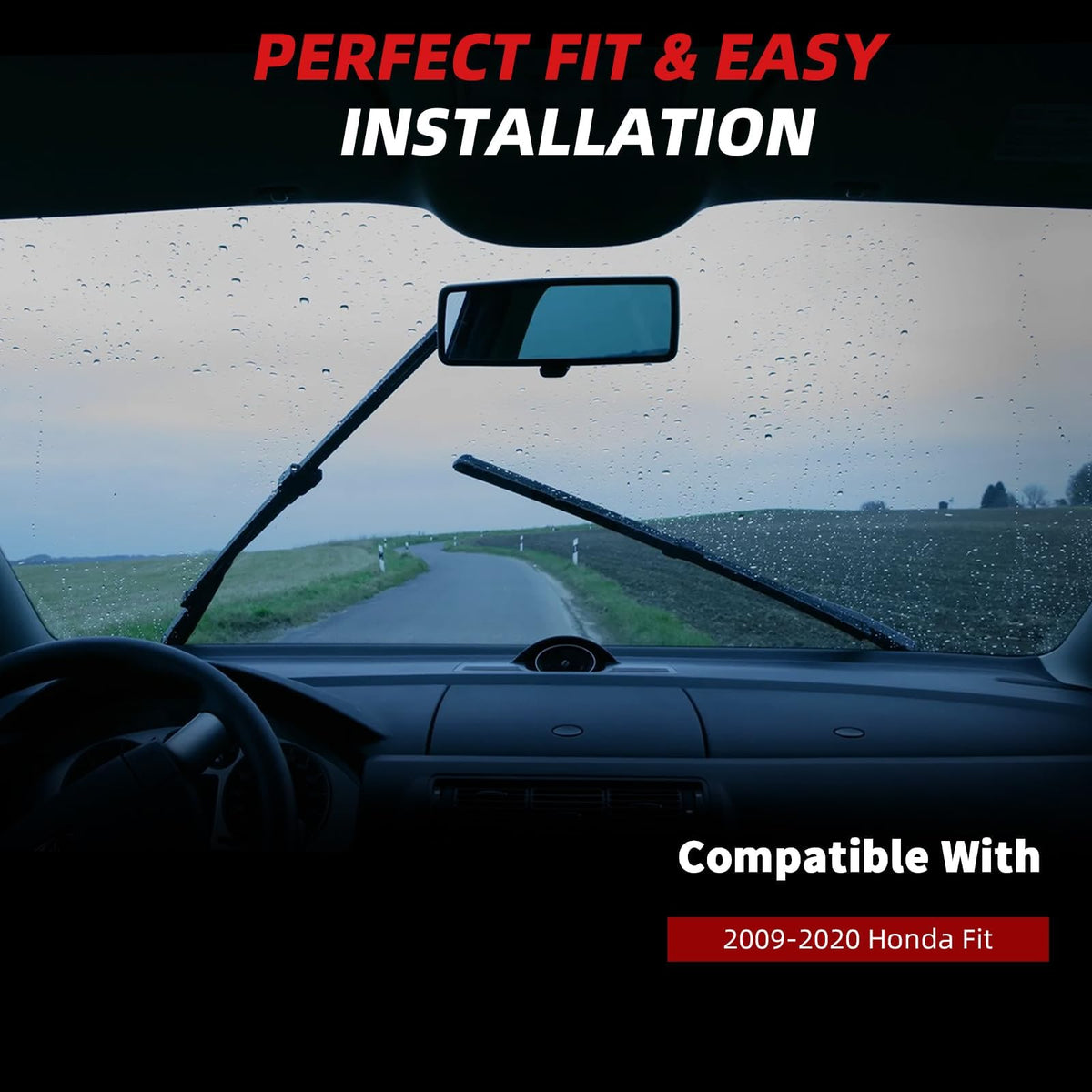 Windshield Wiper Blades for Honda Fit 2009 (28"+14"+14")