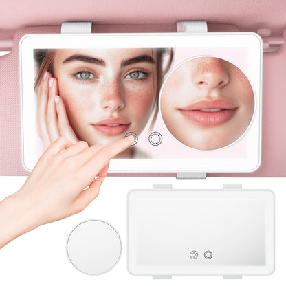 Car Sun Visor Vanity Mirror (White)